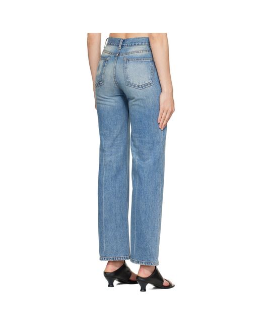 TONYWACK Blue Low-Rised Straight Classic Jeans