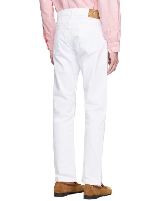 Polo Ralph Lauren White Varick Jeans for men