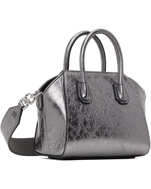 Givenchy Gray Silver Antigona Toy Bag