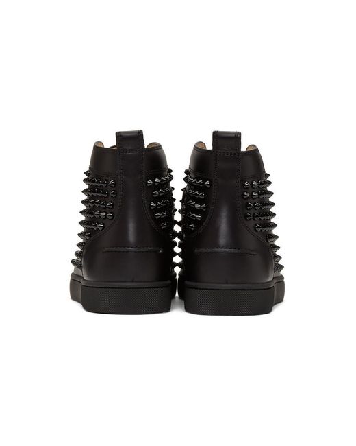 Black sneakers with spikes deals