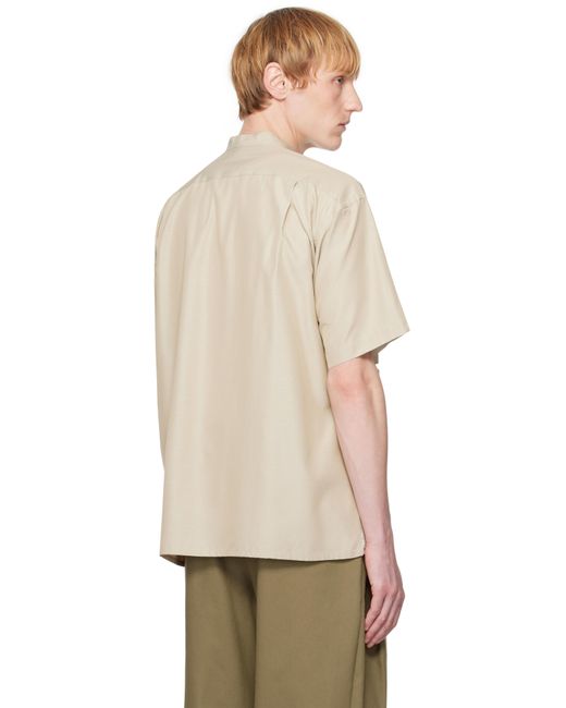 YLÈVE Multicolor Silk Chambray Shirt for men
