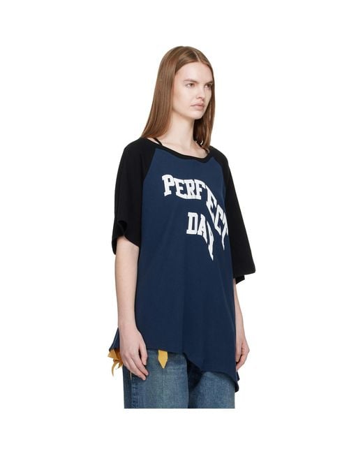 Undercover Blue Uc1E8805-2 'Perfect Day' T-Shirt