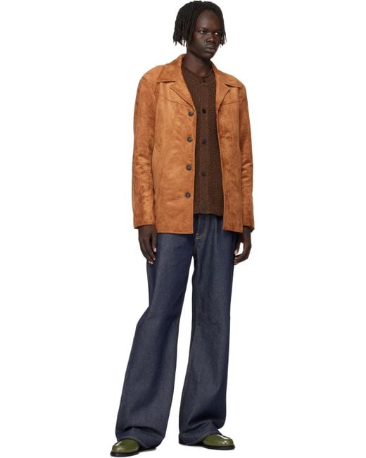 Toga Virilis Black Ssense Exclusive Khaki Polido Loafers for men