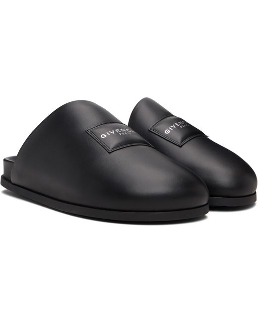 Givenchy Black Puffy Nappa Leather Mule Loafers for men
