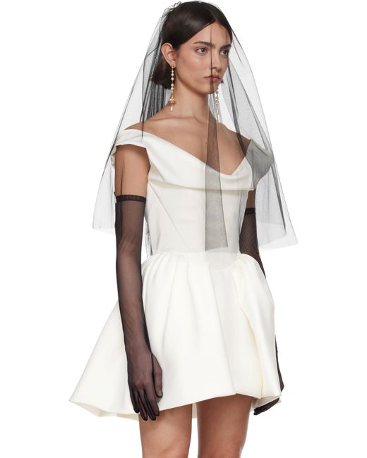 Vivienne Westwood Ssense Bridalカプセルコレクション Classic Short ベール White