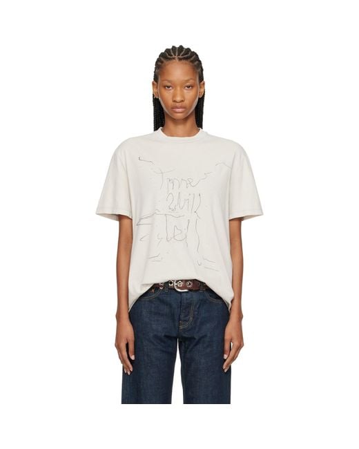 Our Legacy White Off- Box T-Shirt