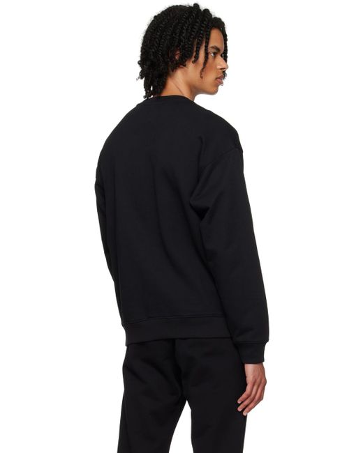 Moschino Black Double Question Mark Sweatshirt for men