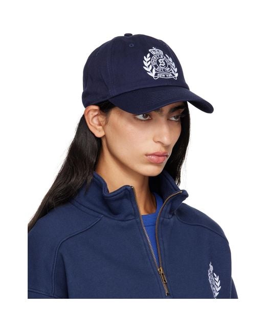 Sporty & Rich Blue Ny Crest Hat