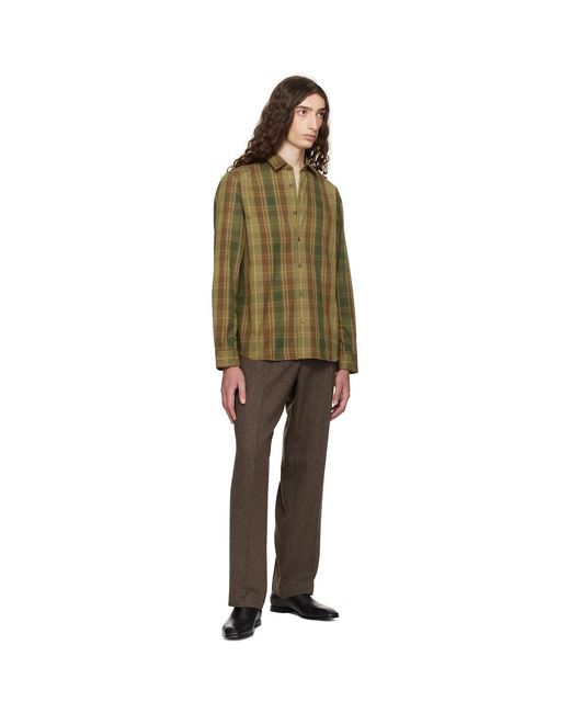HUGO Green Check Shirt for men