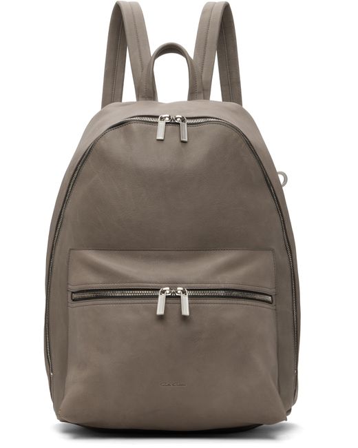 Rick Owens Brown Concordians Soft Buffalo Backpack for men