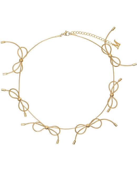 Marland Backus Metallic Bow Necklace