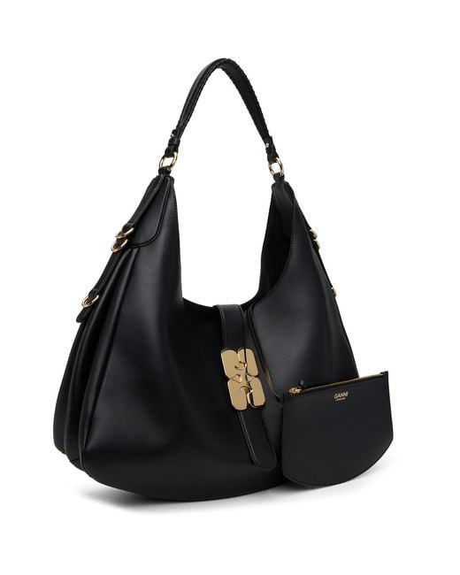 Ganni Black Large Kat Bag