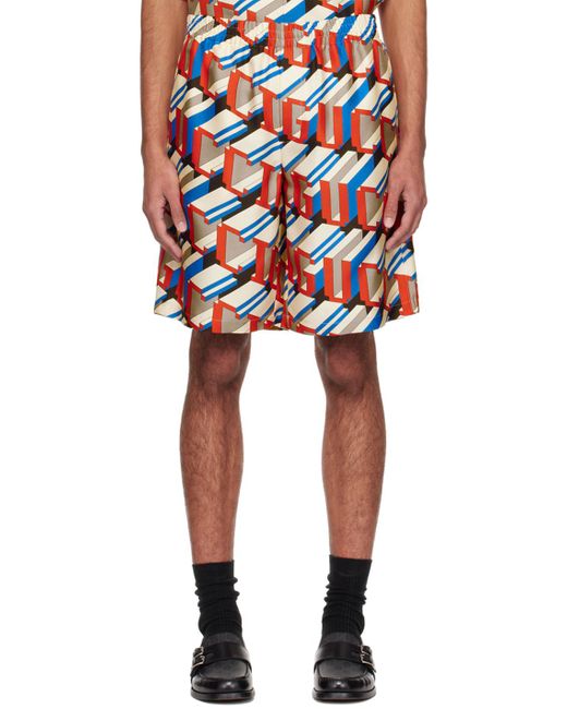 メンズ Gucci マルチカラー Pixel ショートパンツ Multicolor