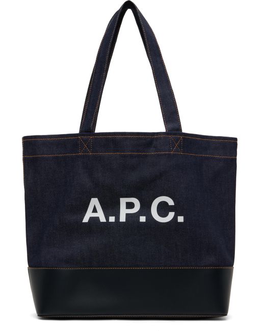 A.P.C. Black Axel E/W Tote for men