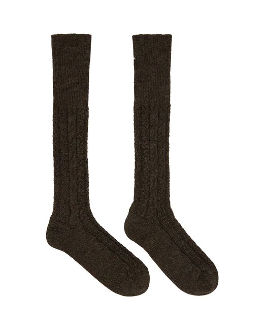 Maison Margiela Black Bootleg Socks for men