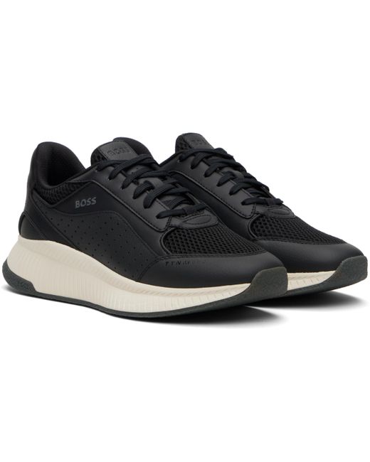 メンズ Boss ブラック 'Ttnm Evo' Fishbone Sole スニーカー Black