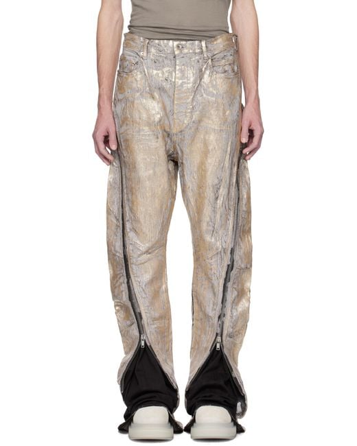 Rick Owens Hollywood Bolan Banana Jeans in Natural for Men | Lyst