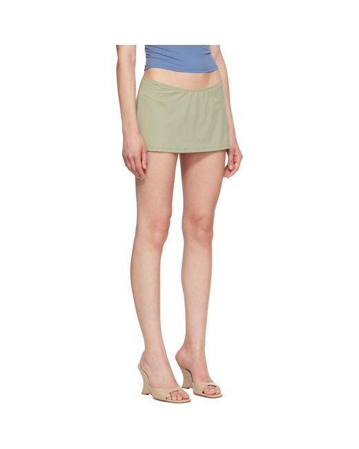 Fruity Booty Green Khaki Reef Swim Bloomer Miniskirt