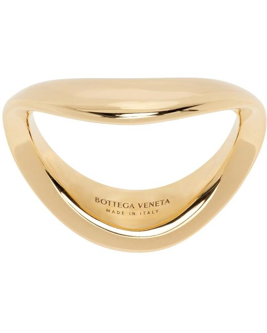 Anneau doré Bottega Veneta en coloris Metallic