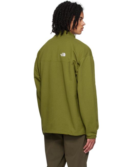 The North Face Green Khaki Axys Sweater for men