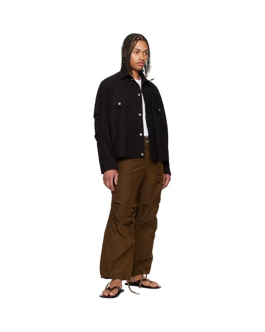 Sacai Black Cotton Typewriter Jacket for men
