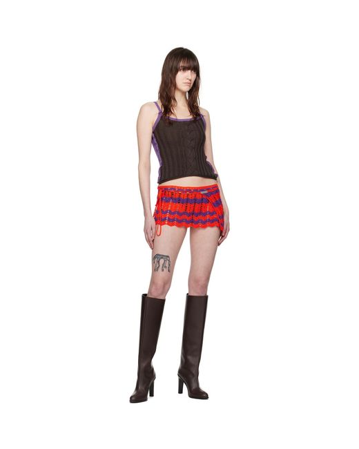 Edward Cuming Red Cable Camisole