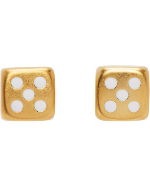 Boucles D'Oreilles À Ornement En Forme De Dé Veert pour homme en coloris Black