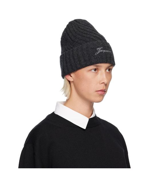 Jacquemus Black 'The Tourni' Beanie