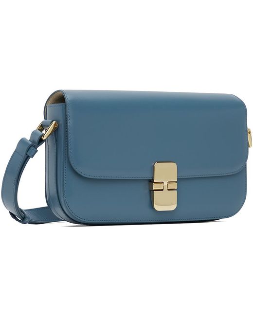 A.P.C. . Blue Grace Baguette Bag