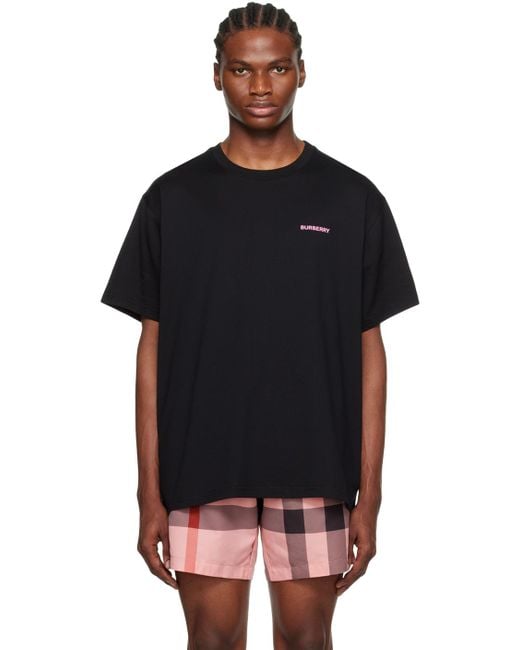 Burberry Black Oak Leaf Crest T-shirt for men