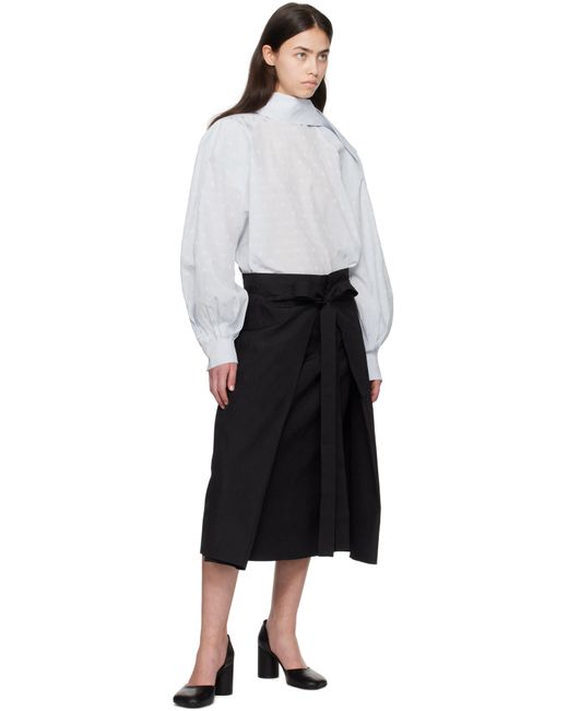 Marni ブルー Jacquard Motif ビスコース バルーン ブラウス Black