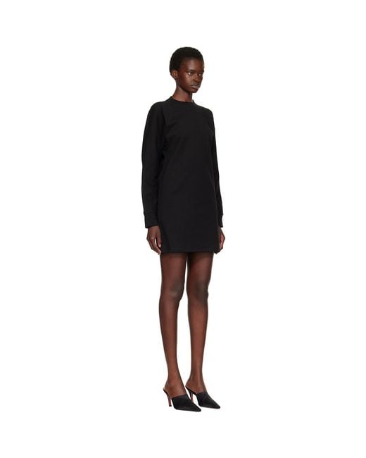 Jil Sander Black Crewneck Minidress