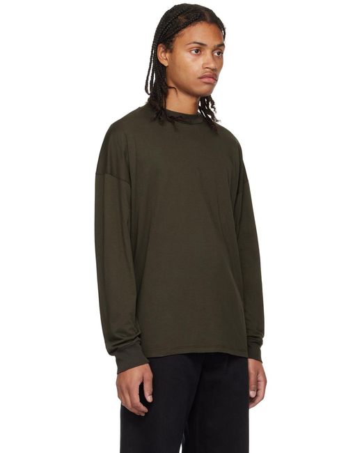 T-Shirt À Manches Longues Drago Vert The Row pour homme en coloris Black