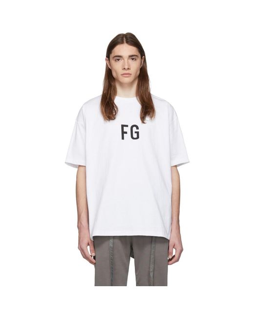 Fear Of God White Fg T-shirt for men