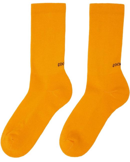 Socksss Orange Two-pack Socks for men
