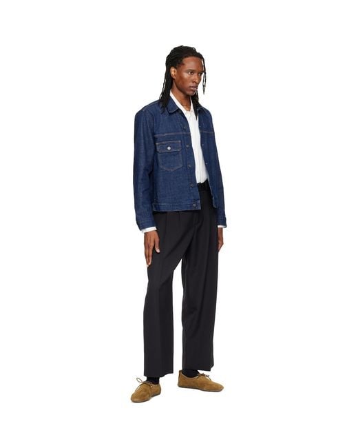 Studio Nicholson Black Line Tailored Trousers for men