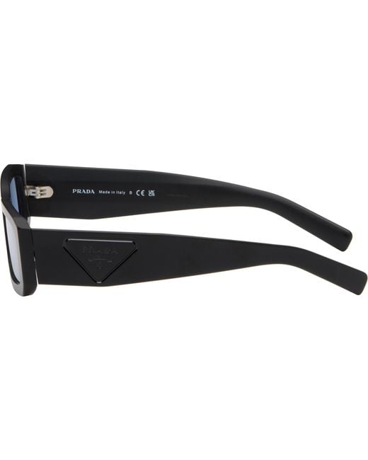 Prada Blue Rectangular Sunglasses