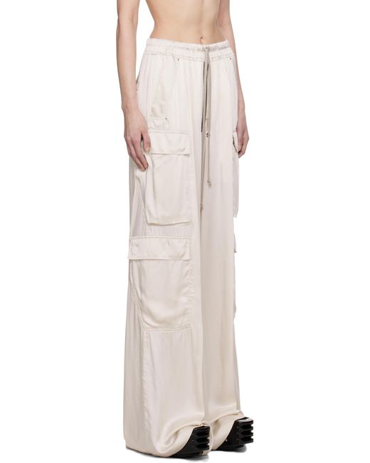 Rick Owens オフホワイト Hollywood Cargobelas トラウザーズ Black