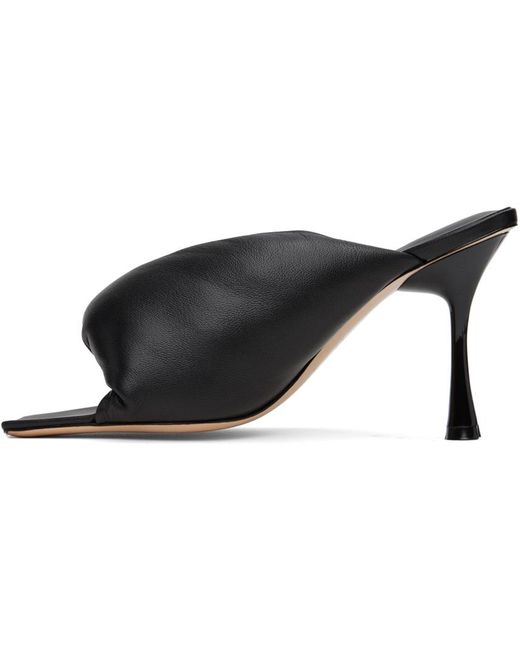 STUDIO AMELIA Black Croissant 90 Heeled Sandals