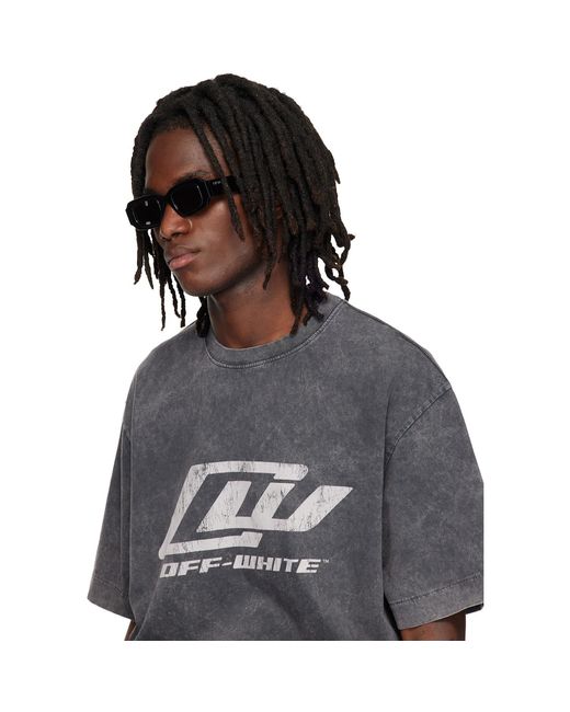 Off-White c/o Virgil Abloh Gray Olympia Sunglasses for men