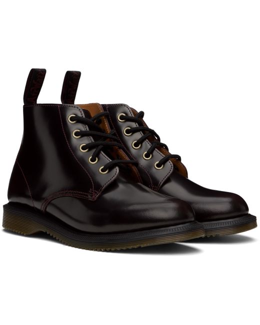 Dr. Martens Black Burgundy Emmeline Arcadia Lace Up Boots
