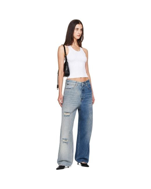 Vetements Blue Halterneck Top