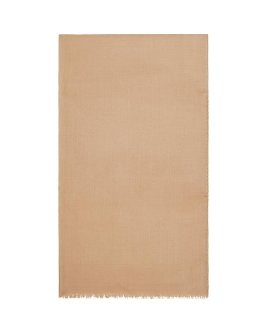 Max Mara Natural Tan Mxazinnia Scarf