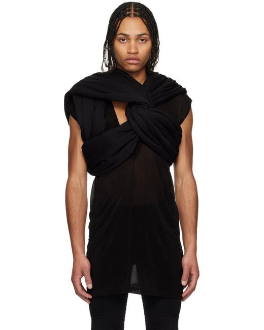 メンズ Rick Owens ブラック Hollywood Triple Donut トップス Black