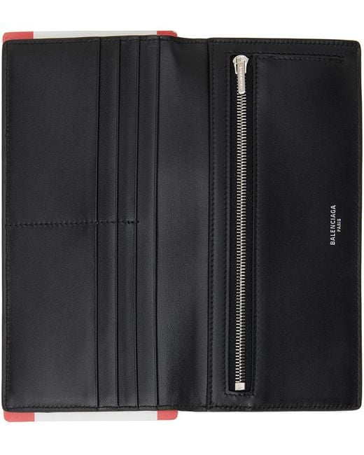 メンズ Balenciaga ーン Passport 1 Ticket 長財布 Black