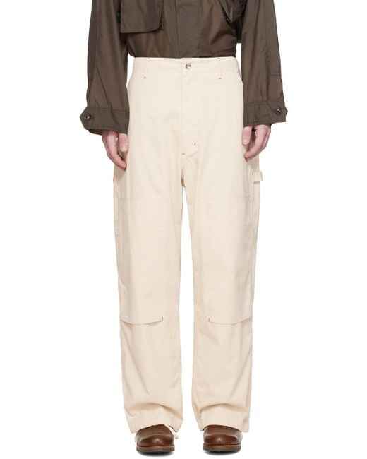 Engineered Garments Natural Off- Painter Trousers for men