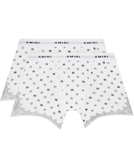 Amiri Black Two-Pack Ma Paisley Boxer Briefs for men