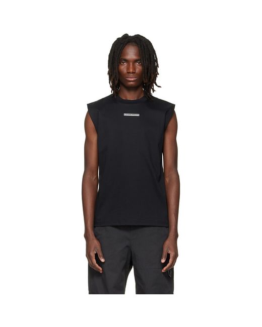HELIOT EMIL Black Astrape Tank Top for men