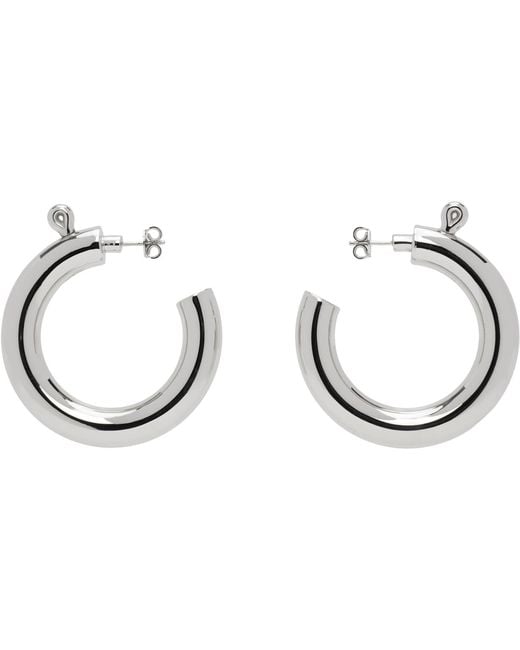 VAQUERA Black D'Heygere Edition Spring Clasp Hoop Earrings