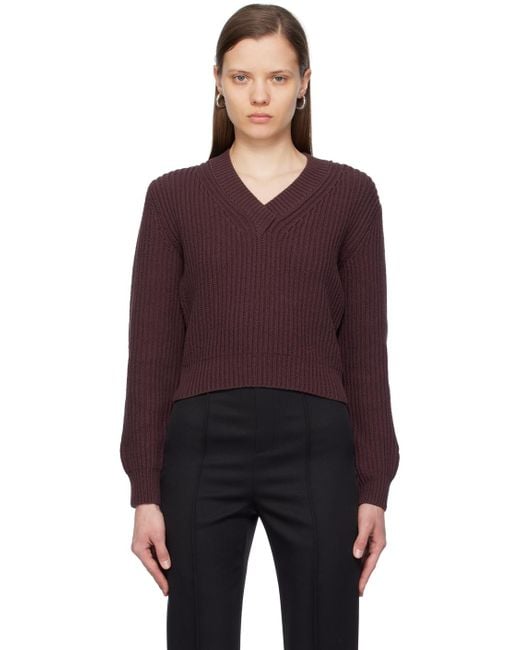 RECTO. Purple Cropped Sweater
